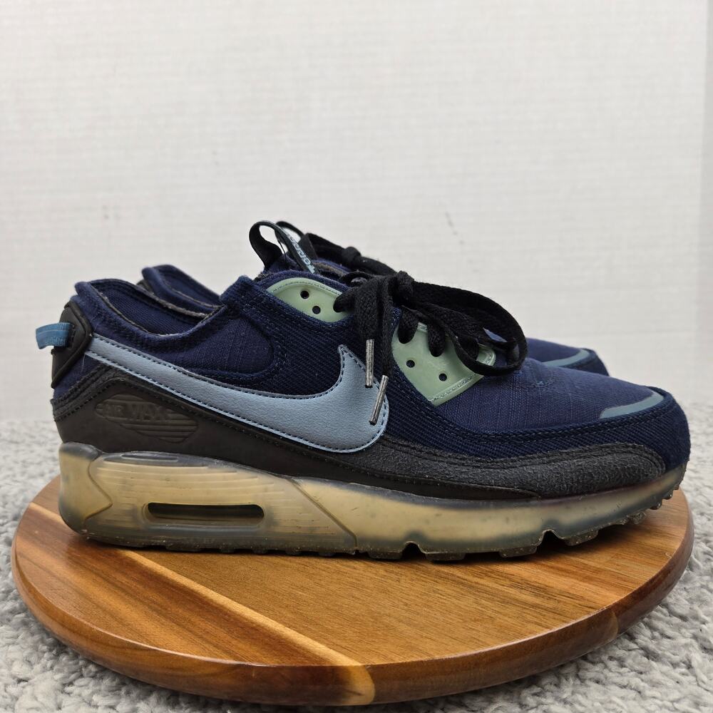 Nike Men 10 Air Max Terrascape 90 Midnight Navy Aqua Athletic Sneaker DV7413-400 - Picture 3 of 13